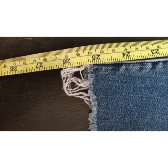 Abercrombie & Fitch Dark Wash High Waist super skinny raw hem ankle - Picture 6 of 6